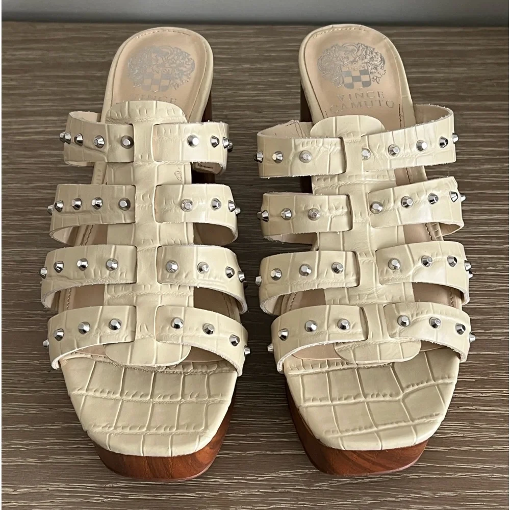 Vince Camuto Platform‎ Studded Sandals 8